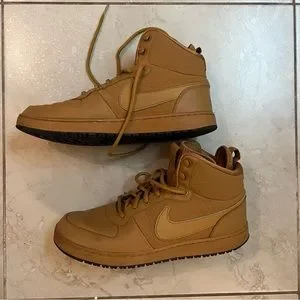 Nike | Shoes | Nike High Tops In Wheat Light Brown Size  display picture 3
